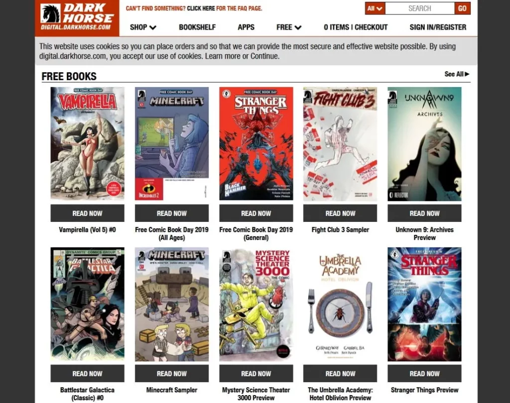 Dark Horse’s Free Books