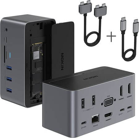 MOKiN Docking Station 18 in 1 USB C Docking Station