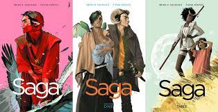 Saga by Brian K. Vaughn and Fiona Staples