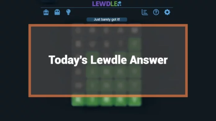 Lewdle Today Answer – November 2, 2023 Hints and Solution